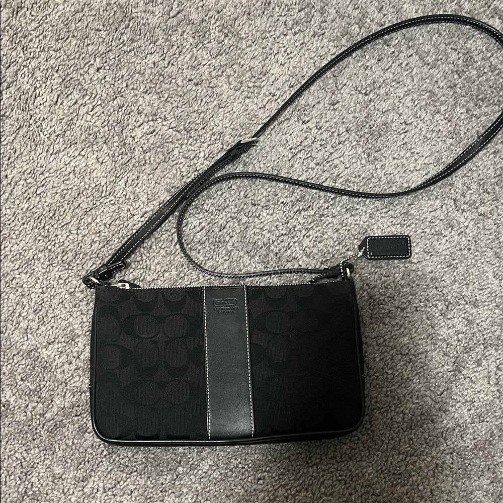 Coach Signature Black Crossbody Bag